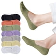 thumbnail image 1 of LDU No Show Socks Women, Ultra Thin Mesh Breathable Fabric Invisible Non-Slip Socks, 6Pairs, 1 of 7