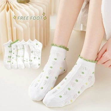 5 Pairs Women's Solid color light Ankle Socks