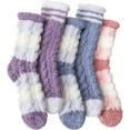 thumbnail image 1 of 5 Pairs Womens Fuzzy Socks Fleece Fluffy Cabin Plush Slipper Warm Soft Cozy Winter Adult Socks, 1 of 7