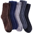 thumbnail image 1 of 5 Pairs Womens Super Soft Fuzzy Plush Warm Socks Winter Home Sleeping Slipper Socks, 1 of 6