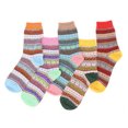 thumbnail image 1 of 5 Pairs Womens Wool Cashmere Thick Sock Lady Soft Casual Winter Fuzzy Socks, 1 of 1