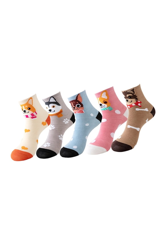 5 Pairs Workout Socks Moisture Wicking Polyester Fabric For Daily Wear Gym Sports Socks Breathable Training Sock