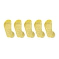 thumbnail image 1 of 5 Pairs Yellow Non Skid Hospital, Yoga, Pilates, Gripper Slipper Socks Men's or Women Mid Calf Size XXL, 1 of 7