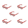 5 Pairs of Passive Circular Polarized Lens 3D Glasses for Children