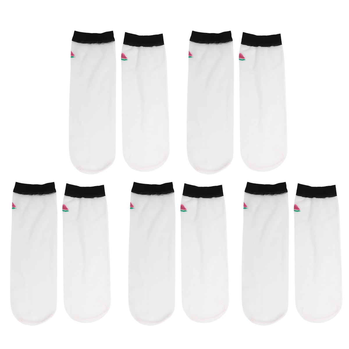 4 Pairs Women Summer Thin Cotton Short Socks main image 1