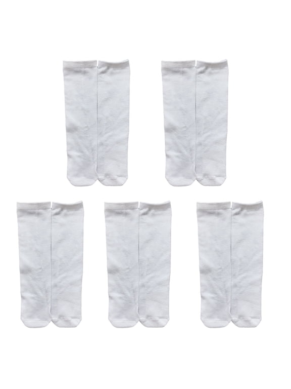 5 Pairs/set Blank Socks For Sublimation Blank Printable White Sublimation Socks