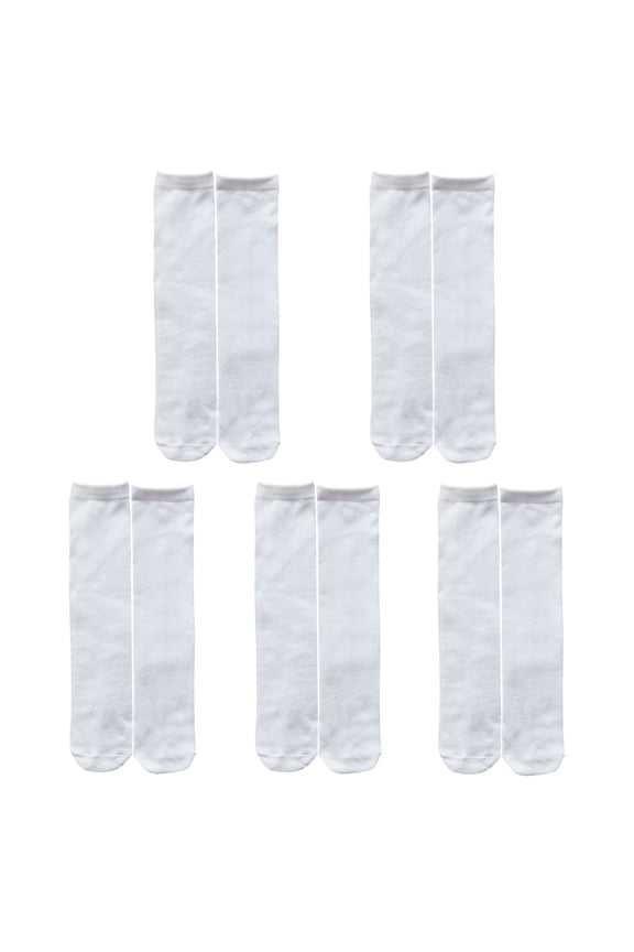 5 Pairs/set Printable Blank White Sublimation Socks Blank Socks For Sublimation