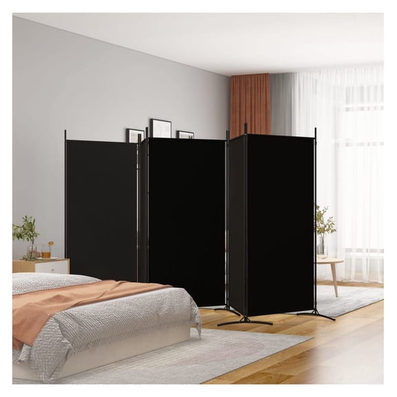 5-Panel Black 170.5"x70.9" Fabric