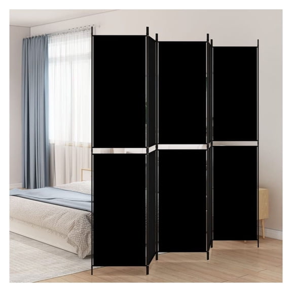 5-Panel Black 98.4"x86.6" Fabric