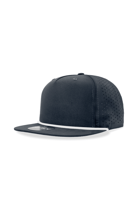 6226 5 Panel High Profile Relaxed Perforated Performance Rope Hat-Navy/White