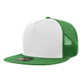 thumbnail image 1 of Decky 1040 5 Panel High Profile Structured Cotton Blend Trucker-Kelly/White/Kelly, 1 of 5