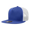 thumbnail image 1 of Decky 1040 5 Panel High Profile Structured Cotton Blend Trucker-Royal/White, 1 of 5
