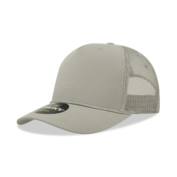 Decky 6040 5 Panel High Profile Structured Cotton/Poly Blend Trucker w/Rope-Loden