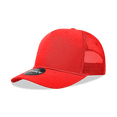 thumbnail image 1 of Decky 6040 5 Panel High Profile Structured Cotton/Poly Blend Trucker w/Rope-Red, 1 of 1