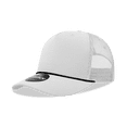 thumbnail image 1 of Decky 6040 5 Panel High Profile Structured Cotton/Poly Blend Trucker w/Rope-White/Black, 1 of 1