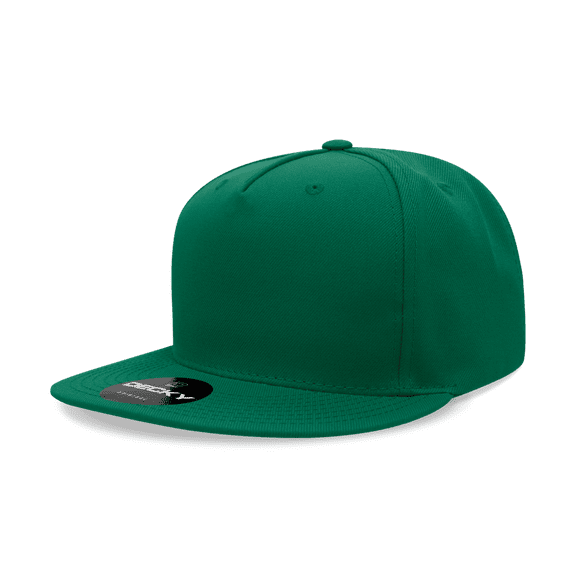 Decky 6029 5 Panel High Profile Structured Polyester Snapback-Forest