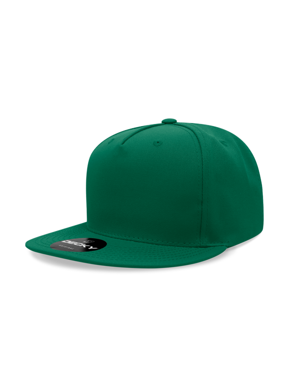 6029 5 Panel High Profile Structured Polyester Snapback-Forest