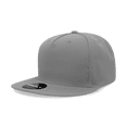 thumbnail image 1 of Decky 6029 5 Panel High Profile Structured Polyester Snapback-Grey, 1 of 1