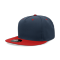 thumbnail image 1 of Decky 6029 5 Panel High Profile Structured Polyester Snapback-Navy/Red, 1 of 1