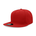 thumbnail image 1 of Decky 6029 5 Panel High Profile Structured Polyester Snapback-Red, 1 of 1
