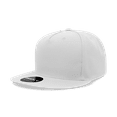 thumbnail image 1 of Decky 6029 5 Panel High Profile Structured Polyester Snapback-White, 1 of 1