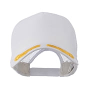 5 Panel Mesh Back Gold Oak Leaves Patch Cap - White OSFM