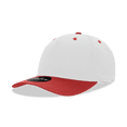 thumbnail image 1 of Decky 6024 5 Panel Mid Profile Structured Cotton Blend Cap-White/Red, 1 of 1