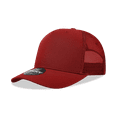 thumbnail image 1 of Decky 6030 5 Panel Mid Profile Structured Cotton Blend Trucker-Cardinal, 1 of 1