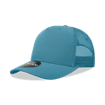 thumbnail image 1 of Decky 6030 5 Panel Mid Profile Structured Cotton Blend Trucker-Teal, 1 of 1