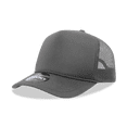 thumbnail image 1 of Decky 6025 5 Panel Mid Profile Structured Foam Trucker Hat-Charcoal, 1 of 1