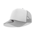 thumbnail image 1 of Decky 6025 5 Panel Mid Profile Structured Foam Trucker Hat-Grey/White/Grey, 1 of 1