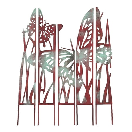 5 Panel metal stake, Butterfly