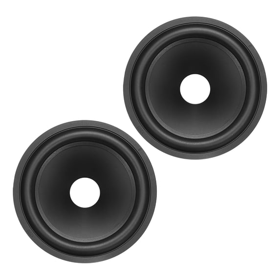 5" Paper Speaker Cone Subwoofer Drum Paper 1" Voice Coil Diameter with Rubber Surround 2 Pcs