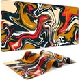thumbnail image 1 of 5 Patterns & 3 Sizes Fluid Marbled Design Gaming Mouse Pad Extended Big Desk Pad Long Computer Keyboard Mouse Mat Versatile Gifts for Office Desk Accessories 31.5" L x 11.8" W, 1 of 2