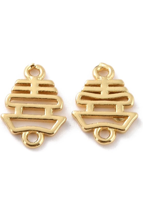 5 Pc Chinese Characters Shape Links Brass Links Connectors Link Charms Jewelry Pendant Charms Linking Connectors Charm DIY