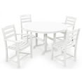 thumbnail image 1 of 5-Pc Contemporary Dining Set in White, 1 of 2