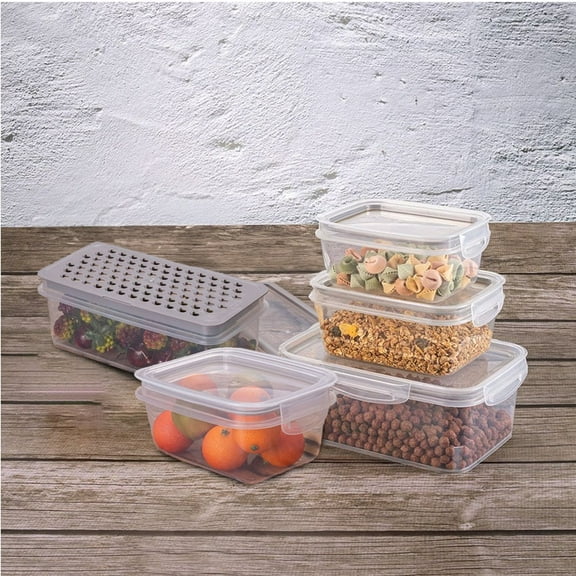 5-Pc Perfect Lock Food Storage Containers Set Plasutil | BPA-Free