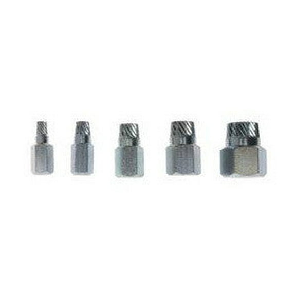 5 Piece Iron Inside Pipe Nipple Extractor Easy Out Remover Tool