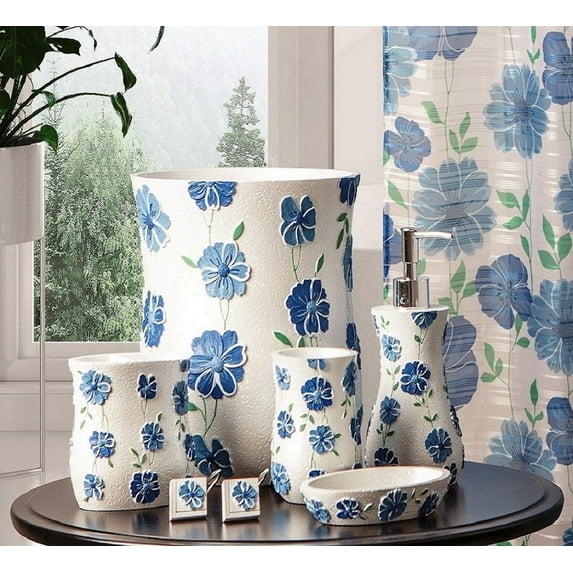 5 Pc Set Bath Accessory Charlotte