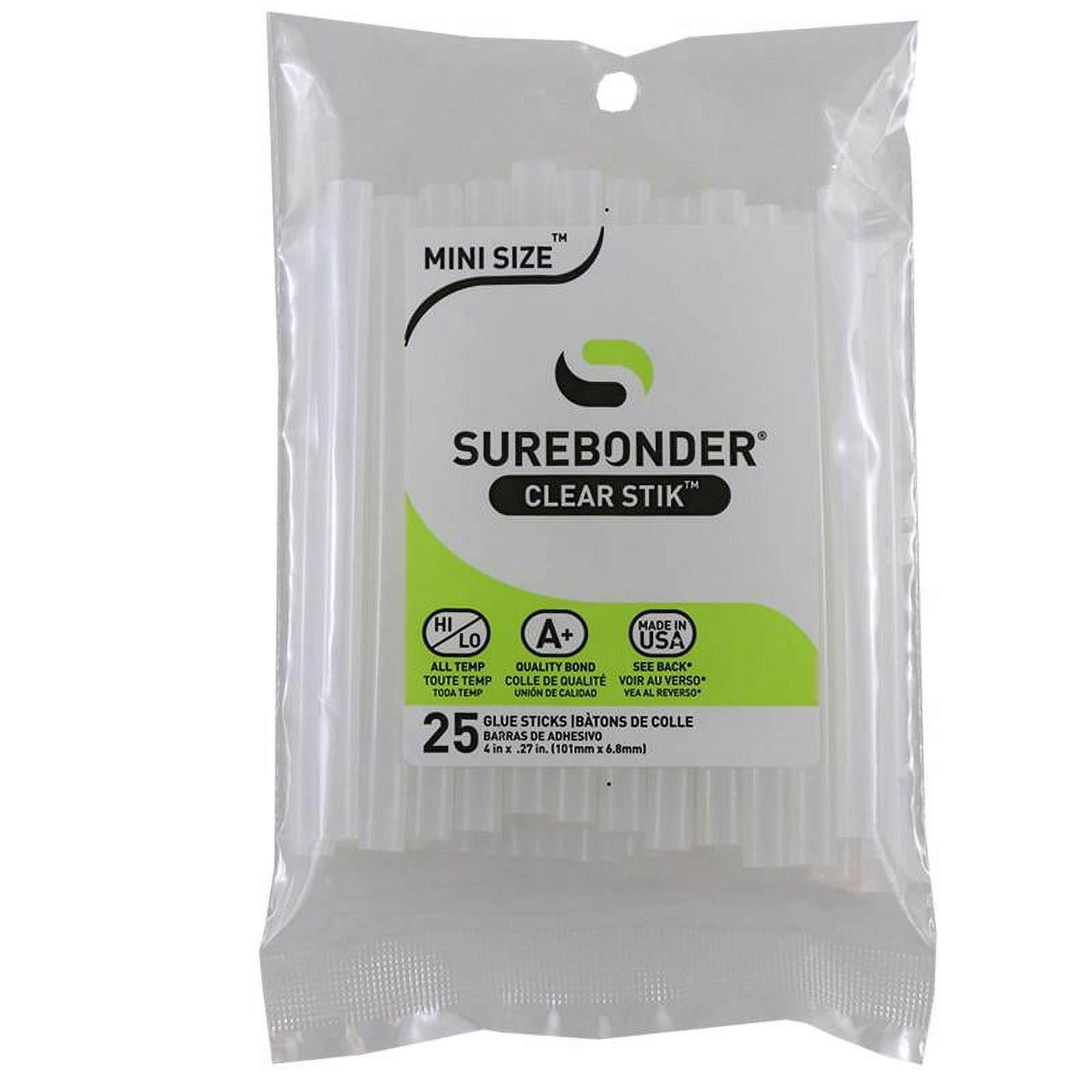 5 Pc, Surebonder .27 In. D X 4 In. L All Purpose Mini Glue Sticks Clear 25 Pk