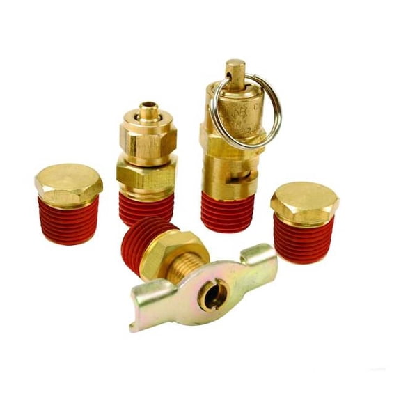 Viair 90004 Air Tank Port Fittings Kit For 200 PSI Rated Systems
