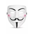 5 Pc White Costume Face Mask Adult Cosplay Party Set One Size Secure ...