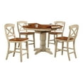 thumbnail image 1 of 5-Pc X-Back Wood Dining Set in Caramel/Biscotti, 1 of 5