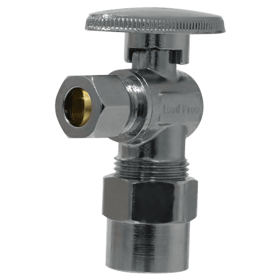 5 Pc XFITTING 1/2 Inch CPVC x 3/8 OD Compression Angle Valve, 3-3-3=5XX