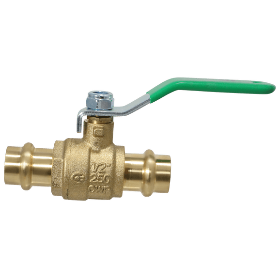 5 Pc XFITTING 1/2 Inch x 1/2 Inch Press Ball Valve, 202-4-1=5XX