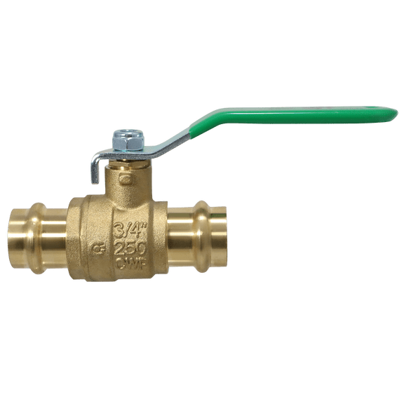 5 Pc XFITTING 3/4 Inch x 3/4 Inch Press Ball Valve, 202-3-1=5XX