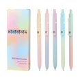 thumbnail image 1 of 5 Pcs 0.7mm Pens for Smooth Writing, Cute Aesthetic Pens for School, Office, Birthday Gifts, Teacher Desk Accessories, Fine Point Gel Pens, Multicolor Gel Pens, 1 of 9