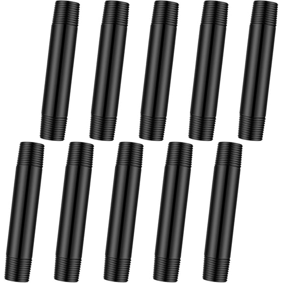 5 Pcs 1/2 Inch Sprinkler Head Pipe Riser Extension 3 Inch Mpt PVC Double Male Pipe Thread Sprinkler Riser for Lawn Irrigation System Automatic Irrigation Connector Raised Pipes