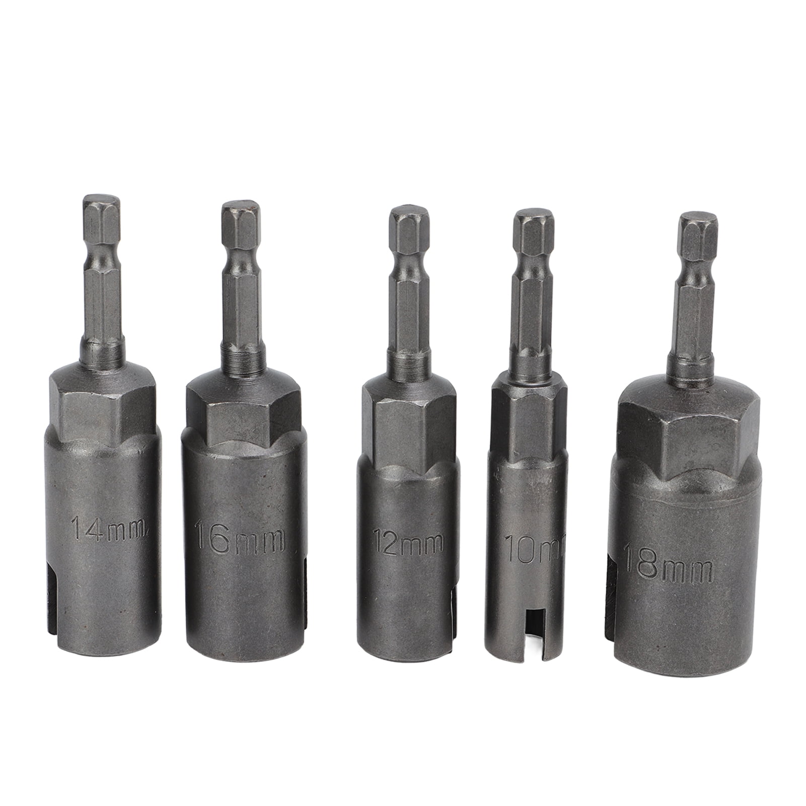 5 Pcs 1/4inch Hex Shank Power Wing Nut Driver Slotted Wing Nut Drill