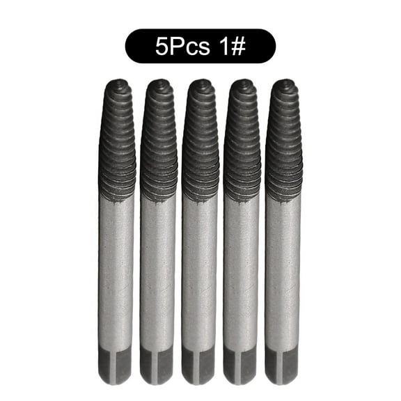 5 Pcs 1# Screw Extractor Set Easy Out Drill Bits Guide Damaged Broken Bolt Remover